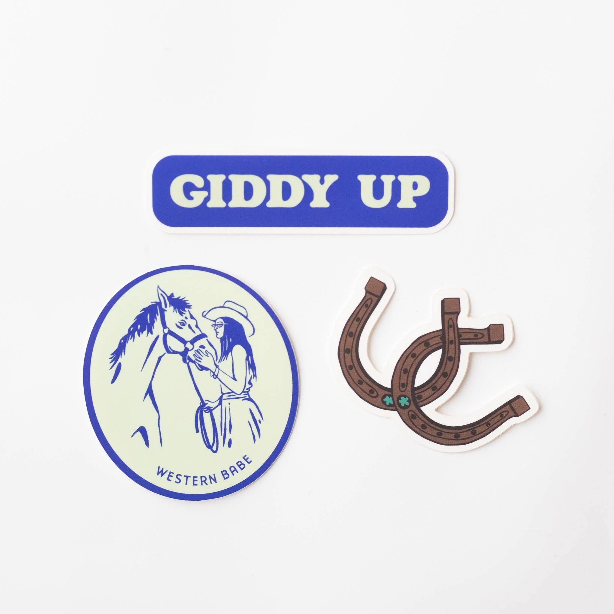 Giddy Up Vinyl Sticker Three-Pack - Cowgirl Theme - Image 2