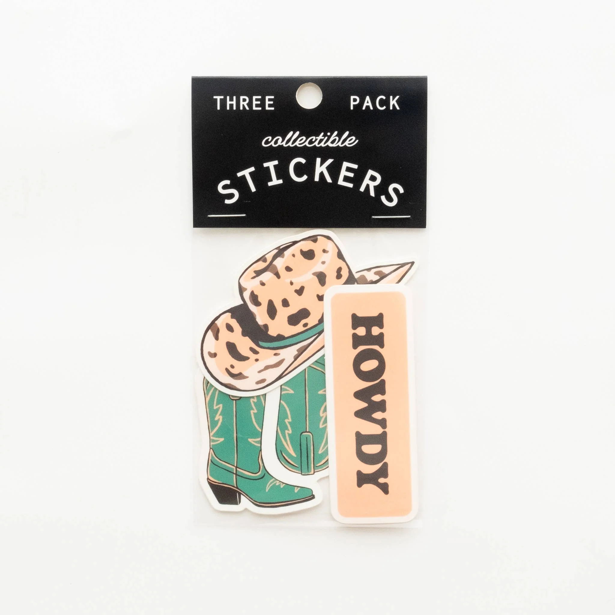 Howdy Vinyl Sticker Three-Pack - Cowgirl Theme