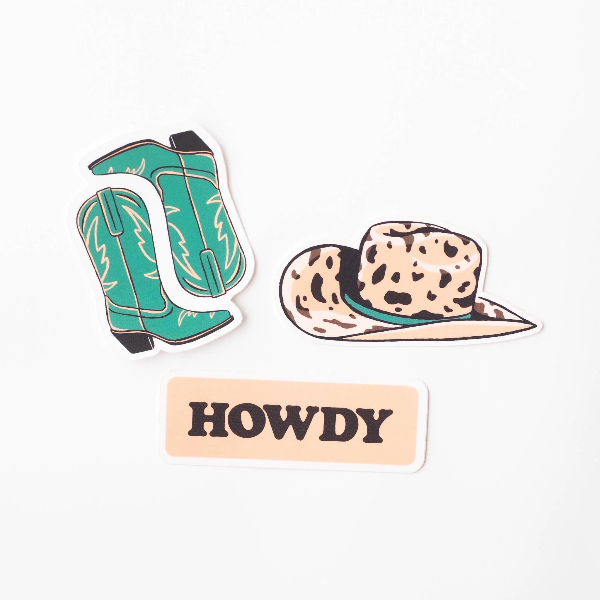 Howdy Vinyl Sticker Three-Pack - Cowgirl Theme - Image 2