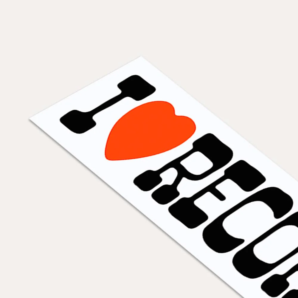 I Love Records - Bumper Sticker - Image 3