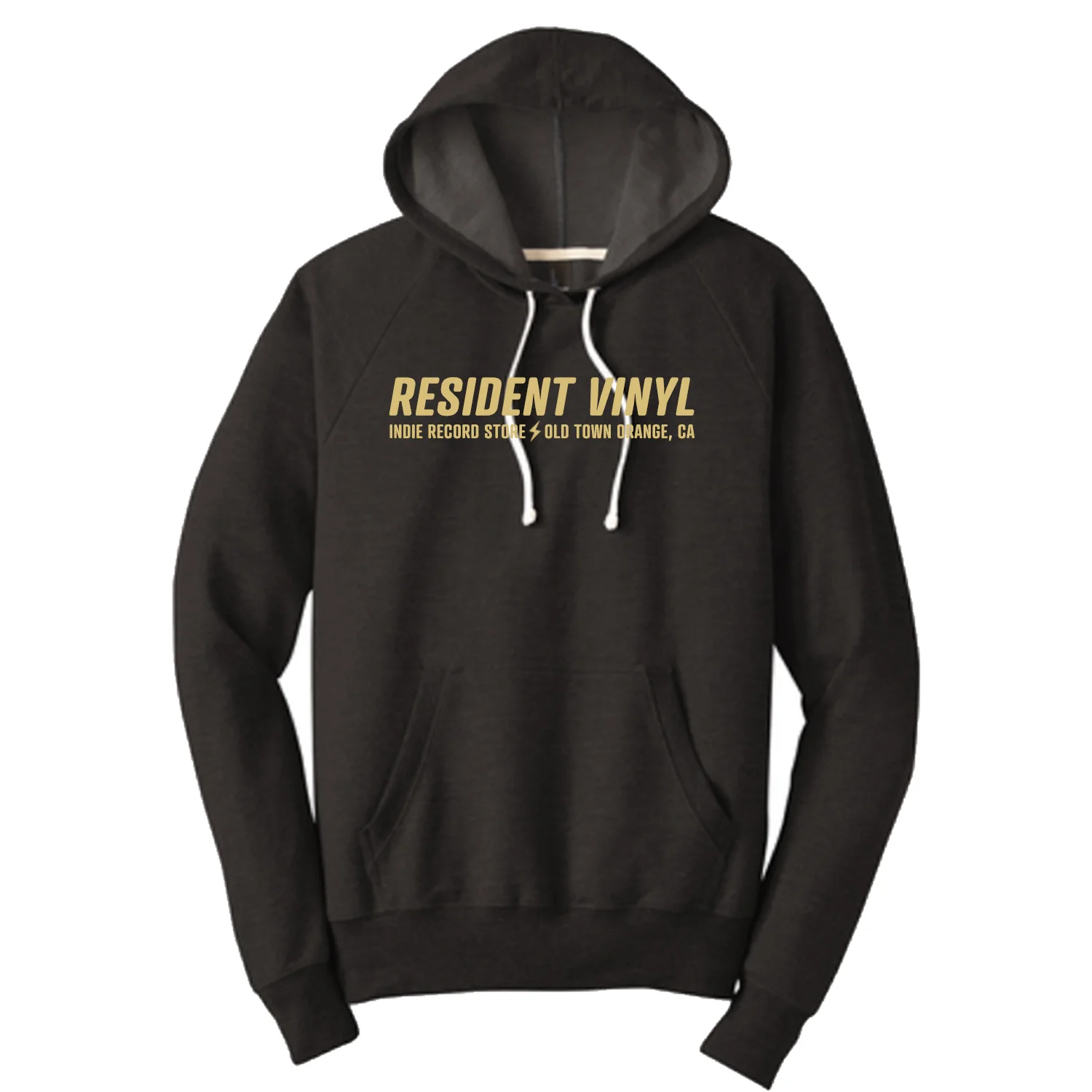 Resident Vinyl - Slant Logo Charcoal (Hoodie) - Image 2